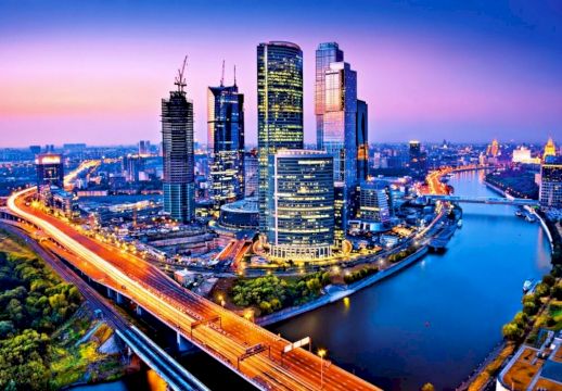 moscow-city at night
